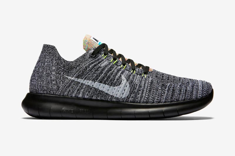 非對稱美感！Nike Free RN Flyknit 全新配色設計「Multicolor」