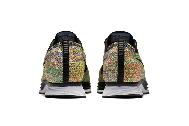nike mulicolor flyknit racer 2016 grey tongue