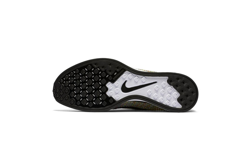 nike mulicolor flyknit racer 2016 grey tongue