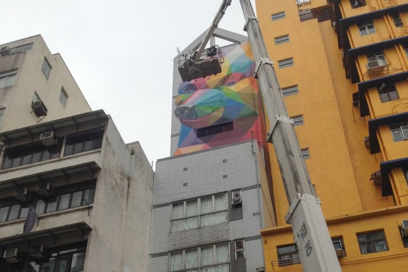 HK WALLS 香港街頭藝術節－Okuda 大型壁畫創作