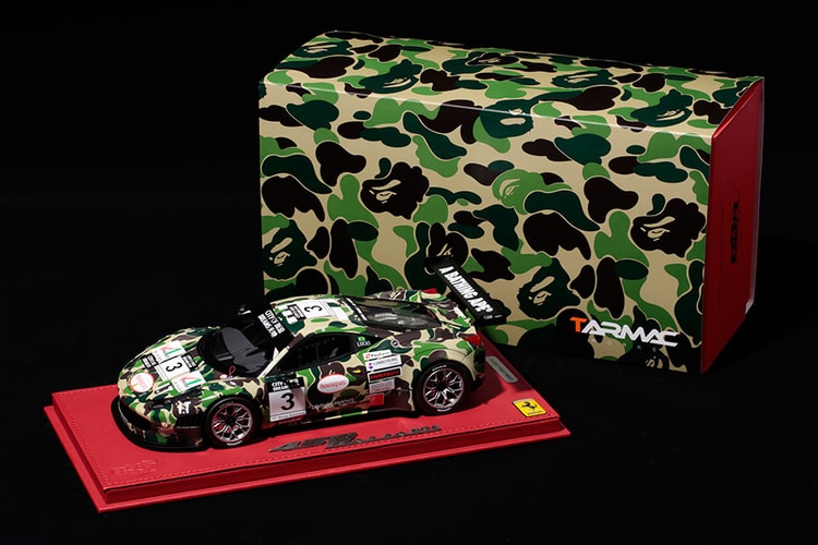 A Bathing Ape x Tarmac Works x BBR Models 聯名限量 Ferrari 458 GT3 賽車模型
