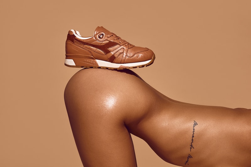 禁色示範－A Ma Maniere x Diadora N.9000「Georgia Peach」皮革鞋款