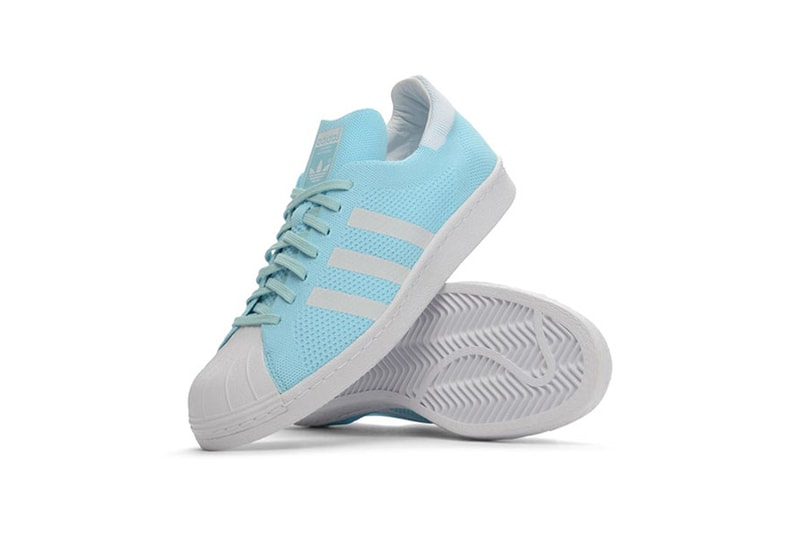 adidas Stays Cool With New Superstar Primeknit In "Frozen" Blue