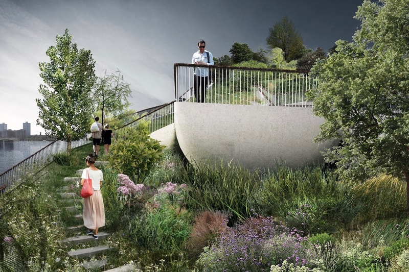 Thomas Heatherwick 設計 Pier 55 紐約 Hudson 河「人工島」今夏開工