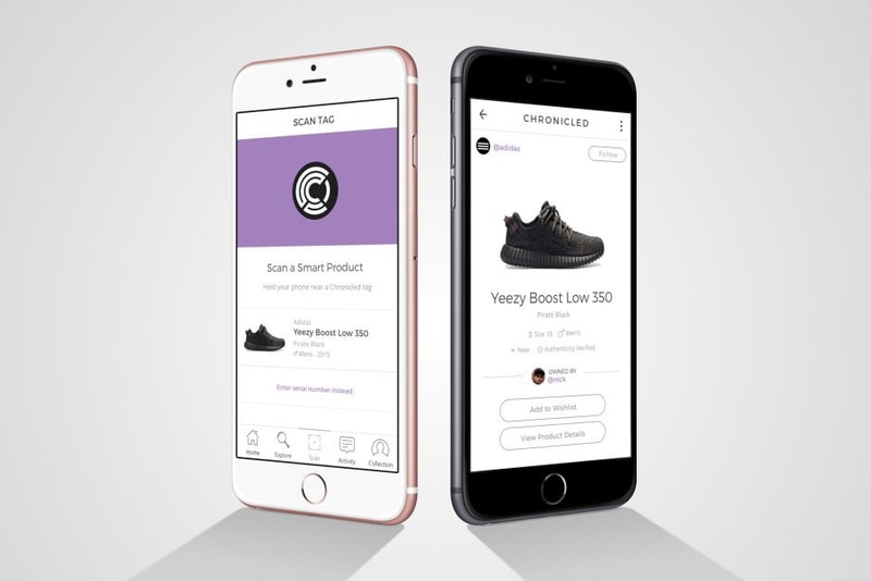 sneaker Authentication Chronicled app
