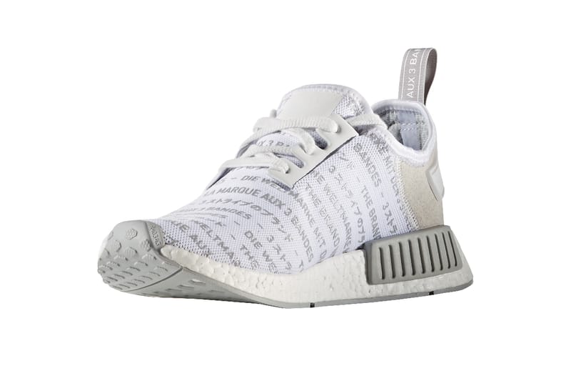 nmd 3 stripes white