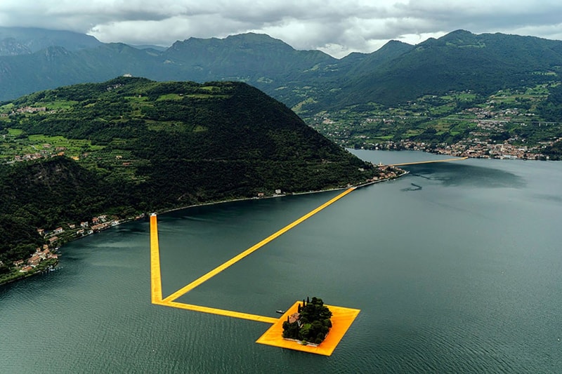 保加利亞藝術家 Christo 最新大型裝置「The Floating Piers」於意大利展出