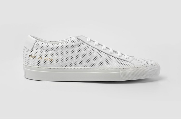 透氣性大提升!Common Projects Perforated Achilles Low 全白配色