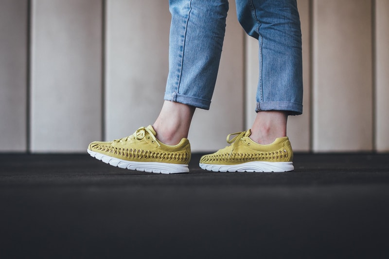nike mayfly woven celery