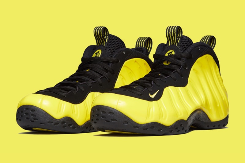 nike air foamposite optic yellow black