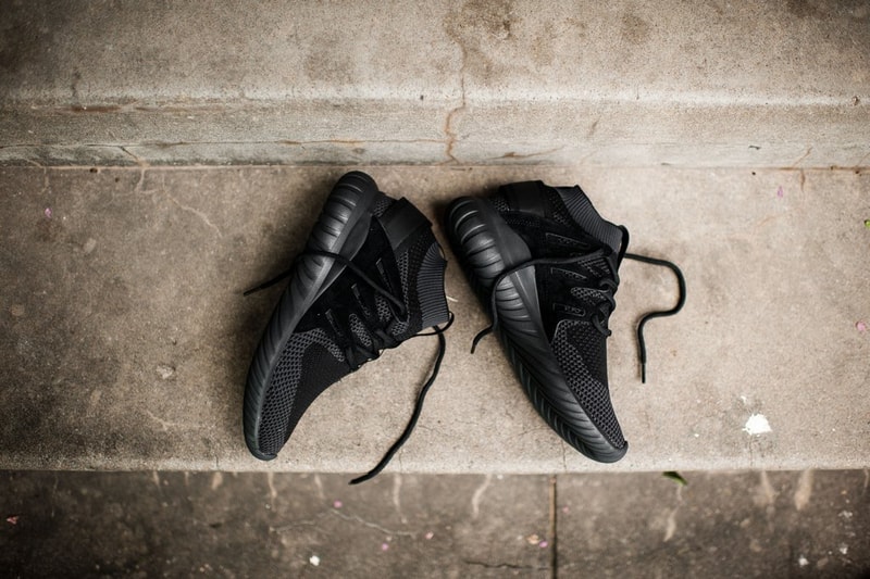 adidas tubular nova primeknit triple black closer look