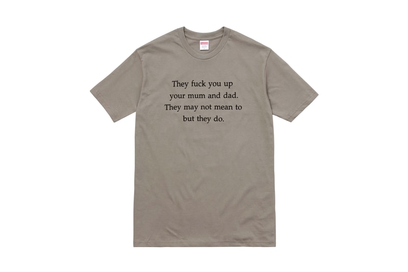 supreme 2016 fall winter tees collection