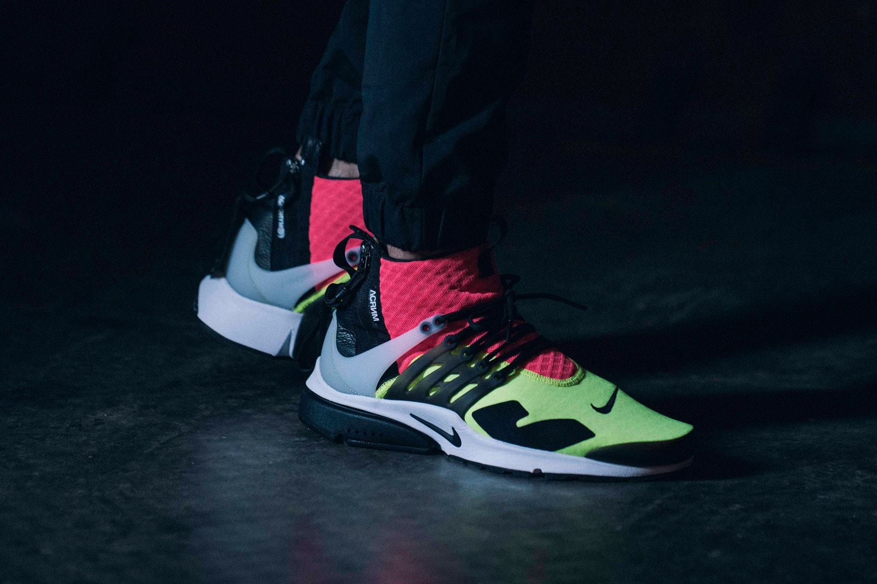 ACRONYM X NikeLab Air Presto Mid "Neon" Closer Look