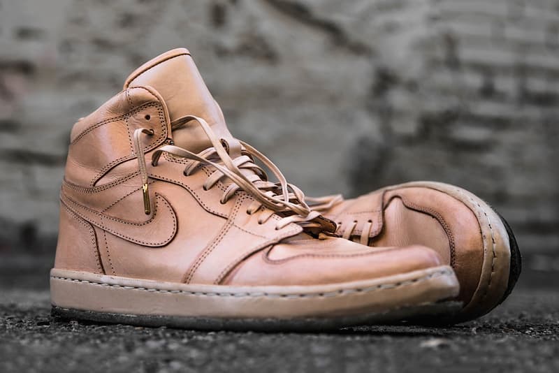 Air Jordan 1 "Worn Veg Tan" Customed by The Shoe Surgeon