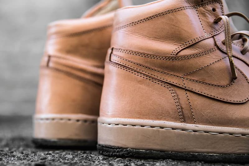 Air Jordan 1 "Worn Veg Tan" Customed by The Shoe Surgeon