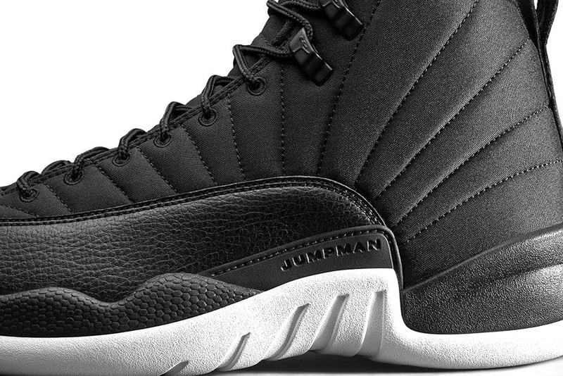 air jordan 12 retro black nylon