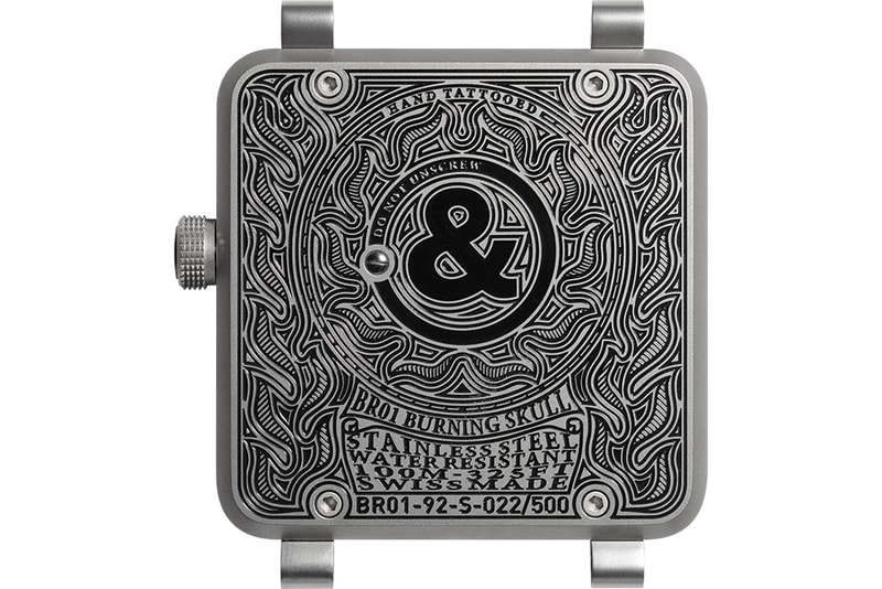 Bell & Ross BR01 Burning Skull 將骷髏暗黑風進行到底