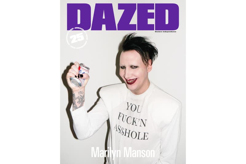 Marilyn Manson Kate Moss and More Cover 'DAZED' 25th Anniversary Issue 