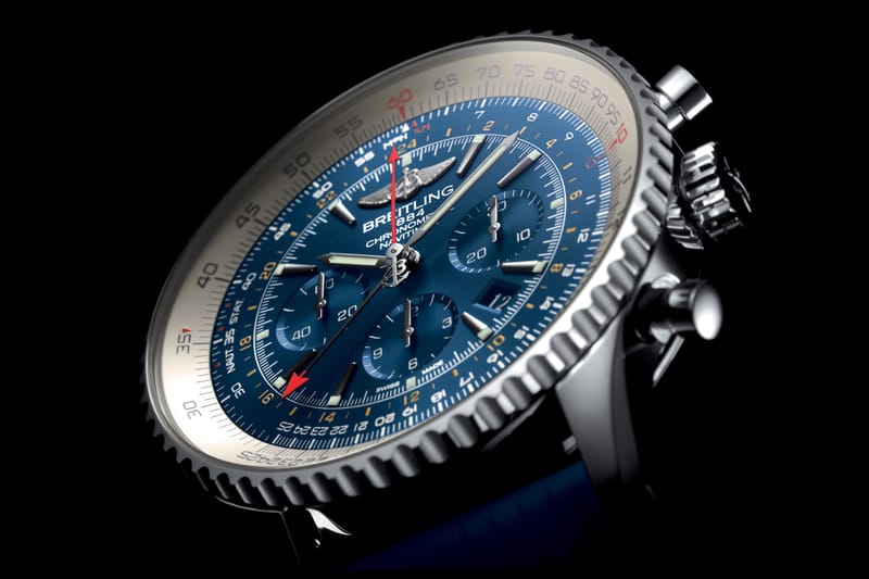 極光藍限量款－Breitling 最新「NAVITIMER GMT」腕錶登場