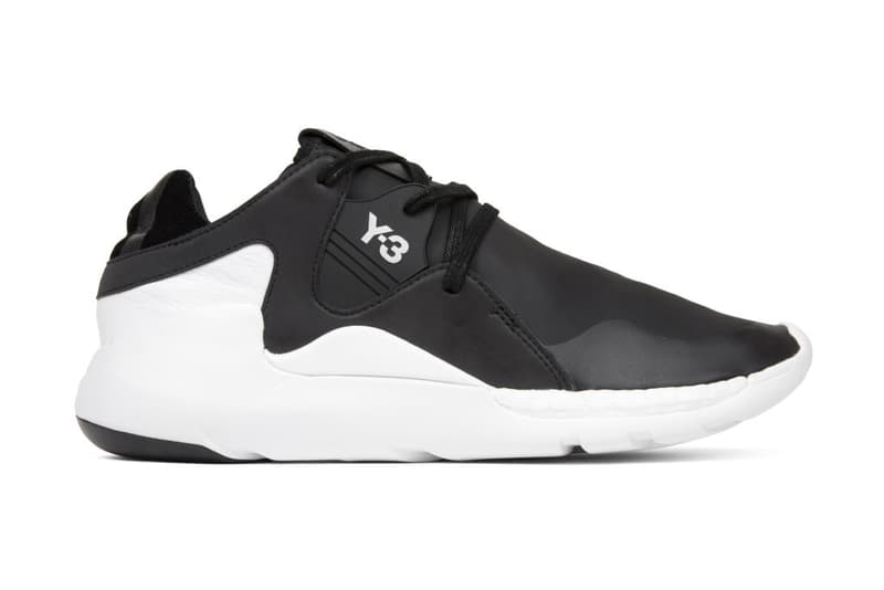 Y-3 QR Run Black White Leather