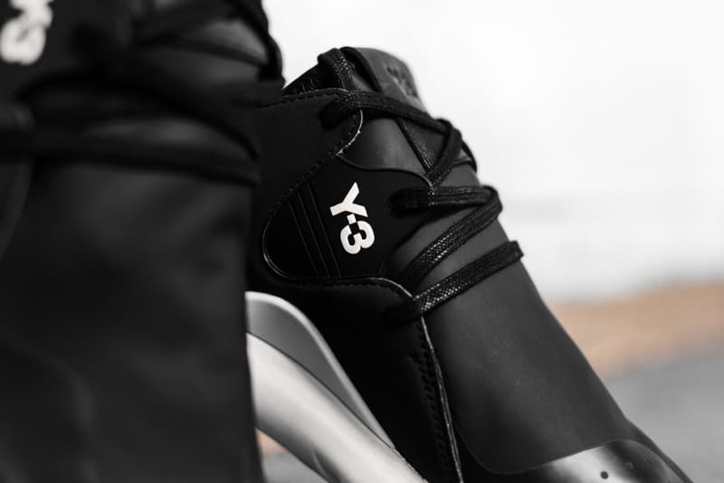 Y-3 QR Run Black White Leather