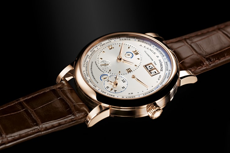 奢華!A.Lange & Sohne Lange 1 Time Zone Honey Gold 專賣店限量版