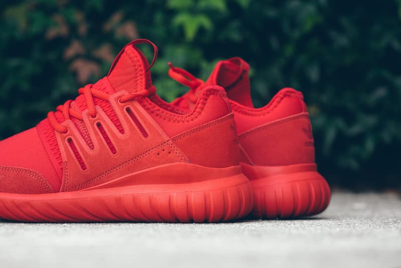 adidas Tubular Radial All-Red Makeover