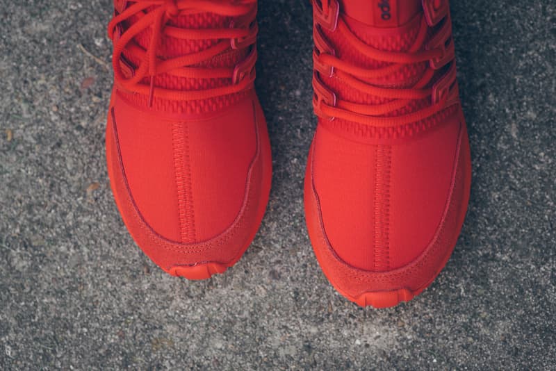 adidas Tubular Radial All-Red Makeover