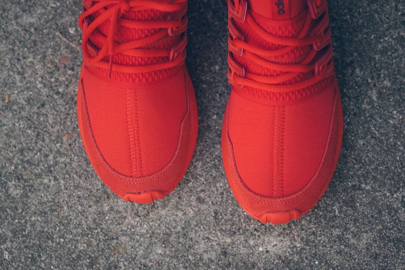 adidas Tubular Radial All-Red Makeover