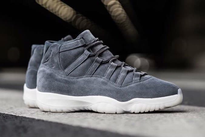 Air Jordan 11 Retro PRM Grey Suede