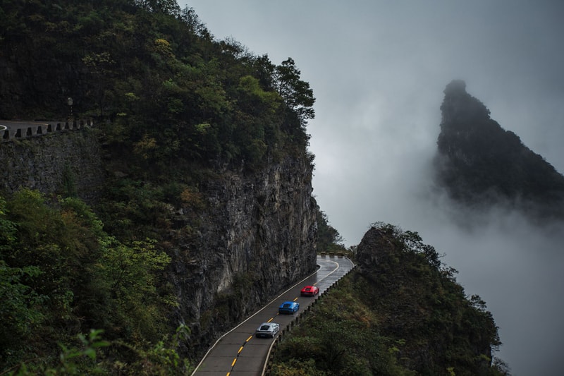 林寶堅尼 秋名山 張家界