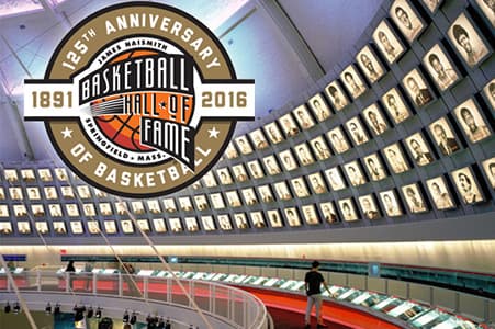 125th anniversery NBA Basketball hall of fame private signed pieces auction