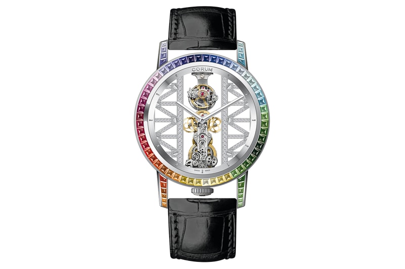 百萬級別 Corum Golden Bridge 彩石錶圈時計