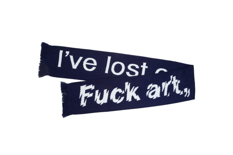 F.a.m.t. Graphic Knit slogan Scarf 