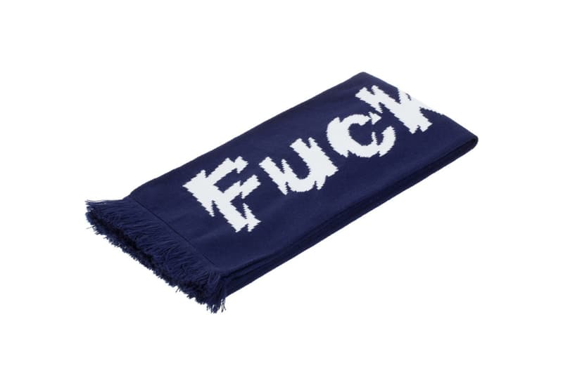 F.a.m.t. Graphic Knit slogan Scarf 