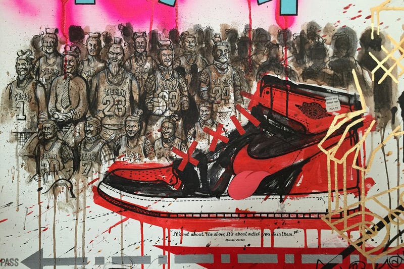 Jordan Brand 30 週年 Michael Lau 畫作《Jordan本色之牆》即將進行慈善拍賣