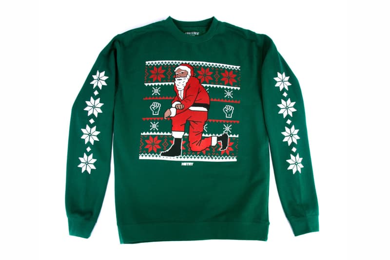 Nas Kneeling Santa Sweaters