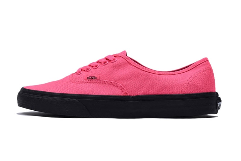 vans authentic black outsole pink