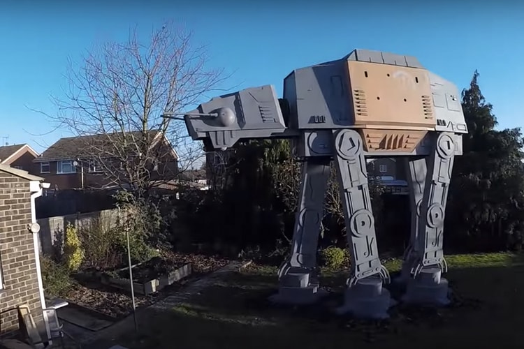 英網絡紅人建造巨大版《Star Wars》AT-AT「玩具」