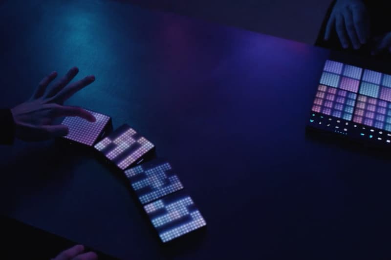 Fashionable portable instruments device "ROLI BLOCKS" easy operation