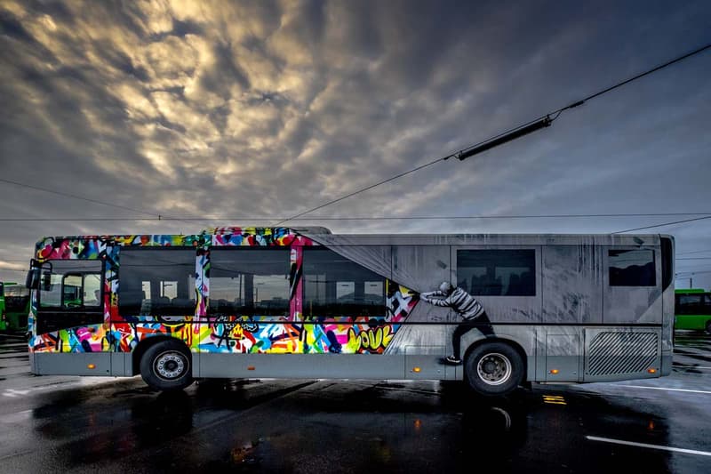 Street Art Buses in Stavanger Norway