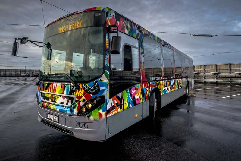 Street Art Buses in Stavanger Norway