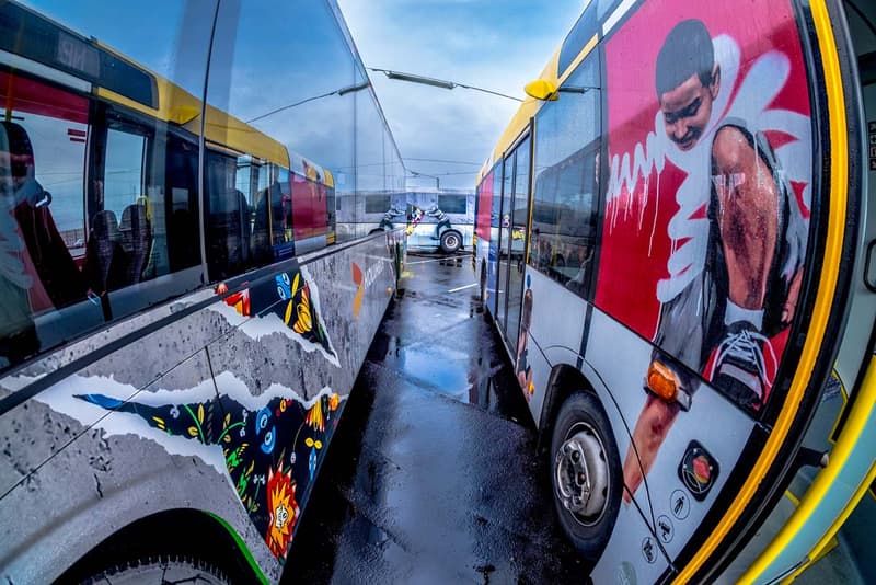 Street Art Buses in Stavanger Norway