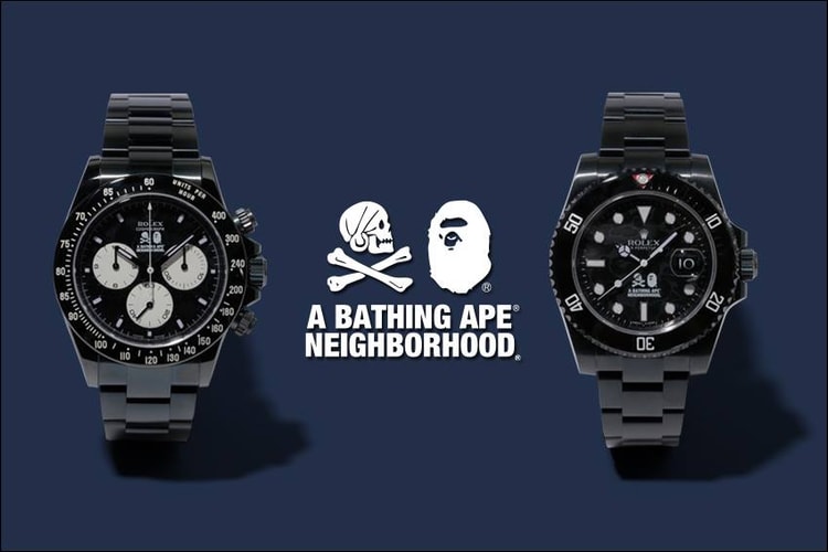 A BATHING APE® x NEIGHBORHOOD® x BAMFORD 究極聯名 ROLEX Daytona 以及 Submariner 發售詳情公佈