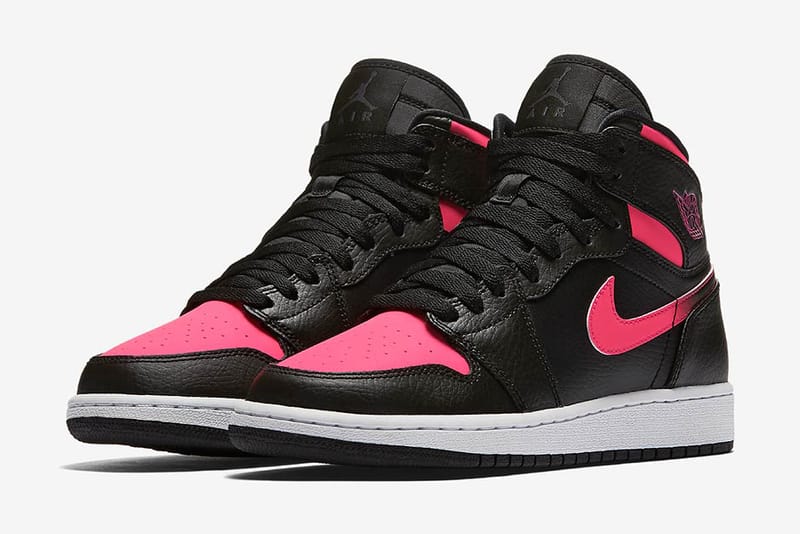 retro 1 black pink