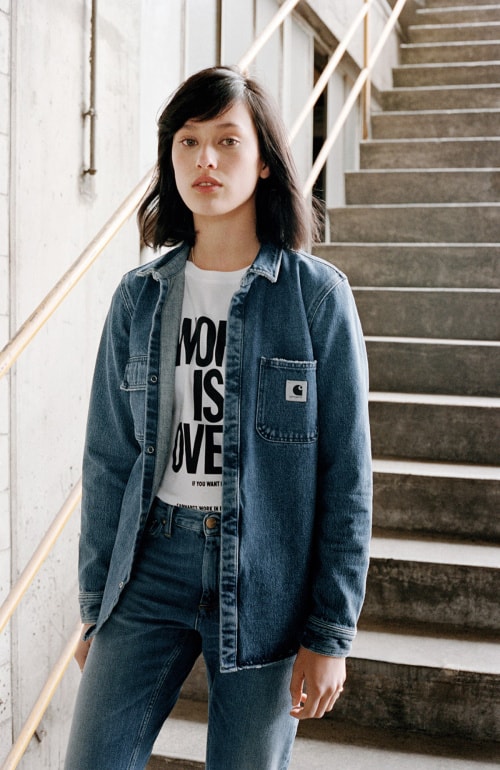 女生工裝造型示範－Carhartt WIP 2017 春夏系列 Lookbook