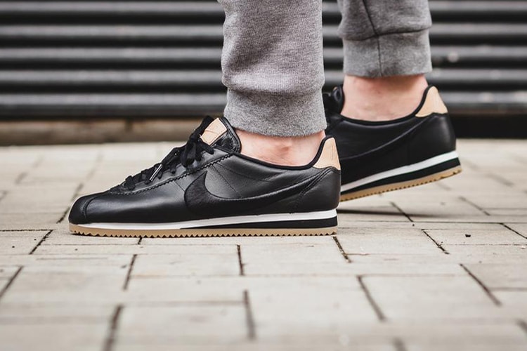 Nike Cortez 全新「Premium Black & Gum」配色設計