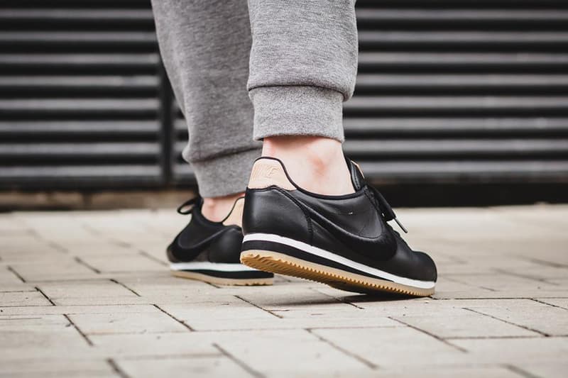 Nike Cortez Premium Black & Gum Treatment