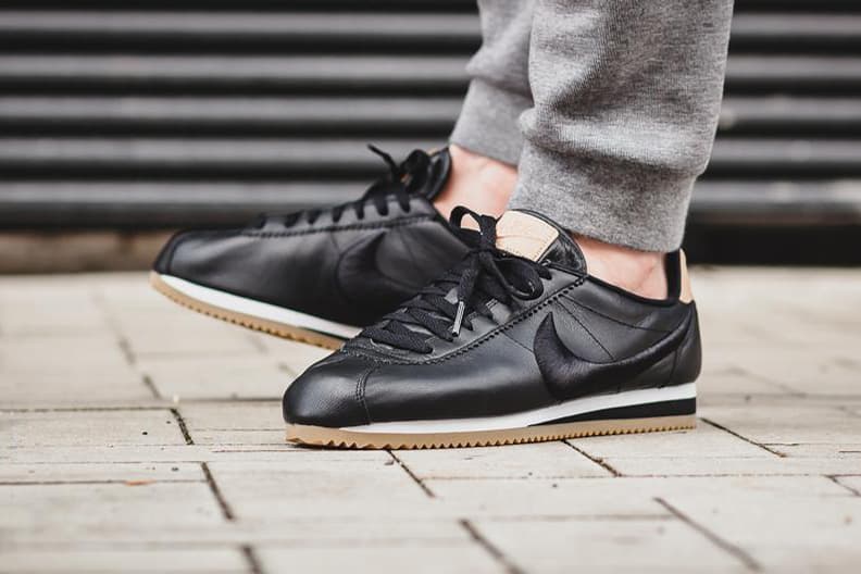 Nike Cortez Premium Black & Gum Treatment