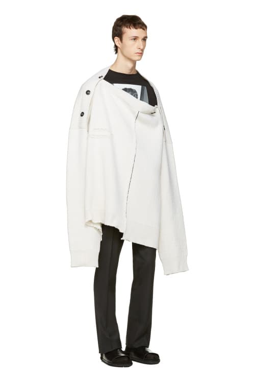 Raf Simons Oversized White Sweater
